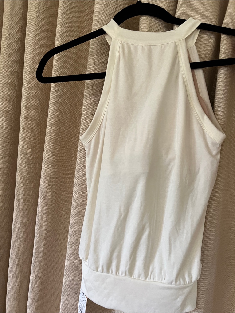 OGL Cream Halter-Style Tank Top - Picture 4 of 5